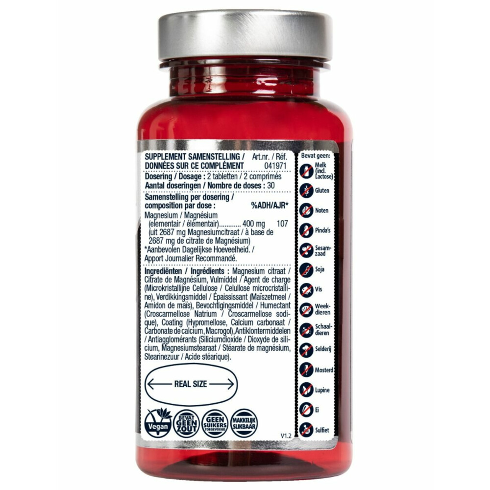 2x Lucovitaal Magnesium Citraat 400mg60 tabletten