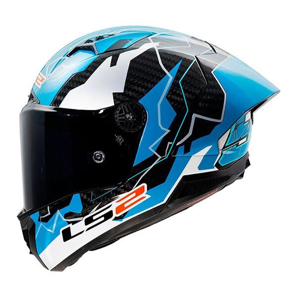 LS2 - Casque FF805 Thunder GP Aero Huertas Replica Bleu / Carbone / Blanc / Brillant