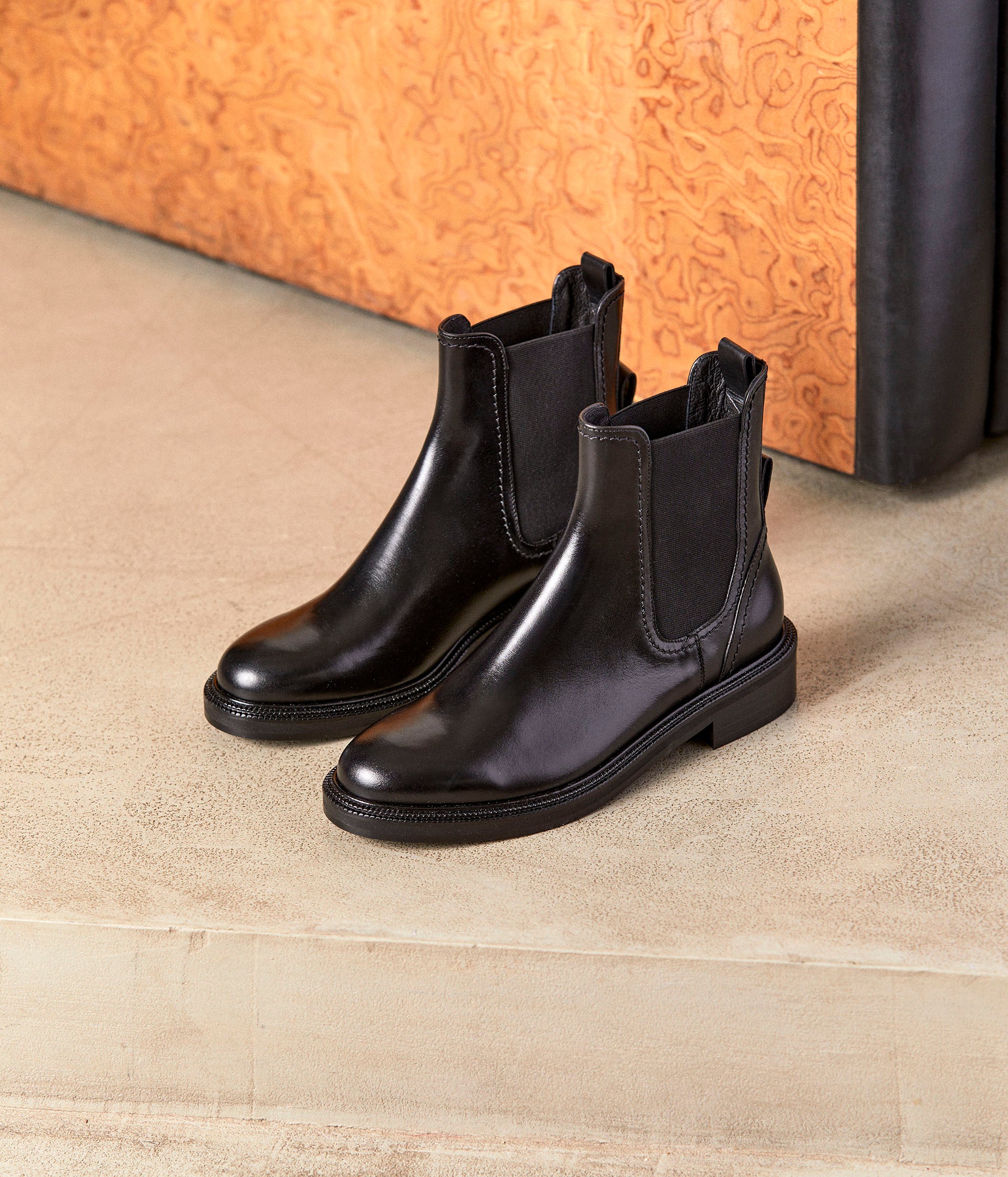 Boots noires Bérénice