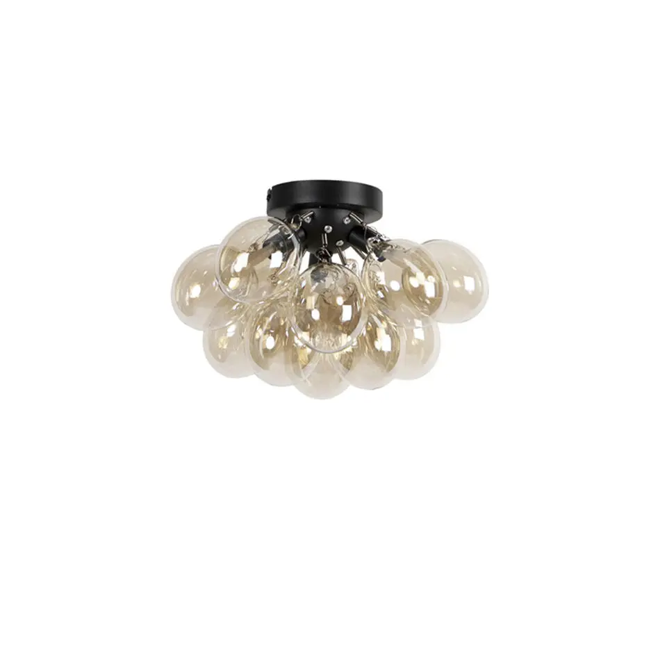 Qazqa plafondlampen uvas goudkleurig g9