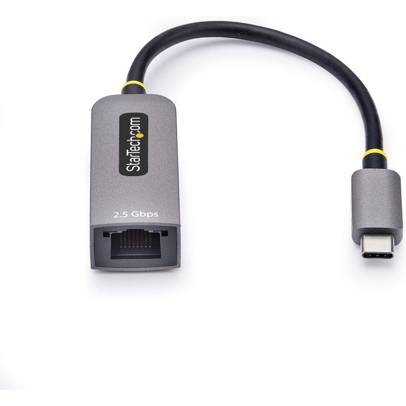 StarTech.com Adaptateur 2.5GbE USB-C vers Ethernet, NBASE-T NIC, USB 3.0 Type-C 2.5/1G Réseau Multi Speed, Compatible Thunderbolt, Windows & Mac