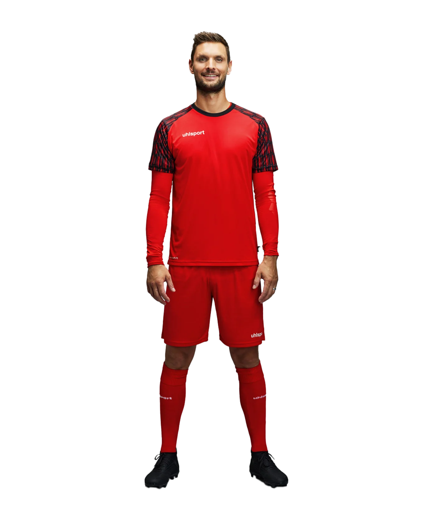 uhlsport Reaction Torwartset Kids Rot Schwarz F04