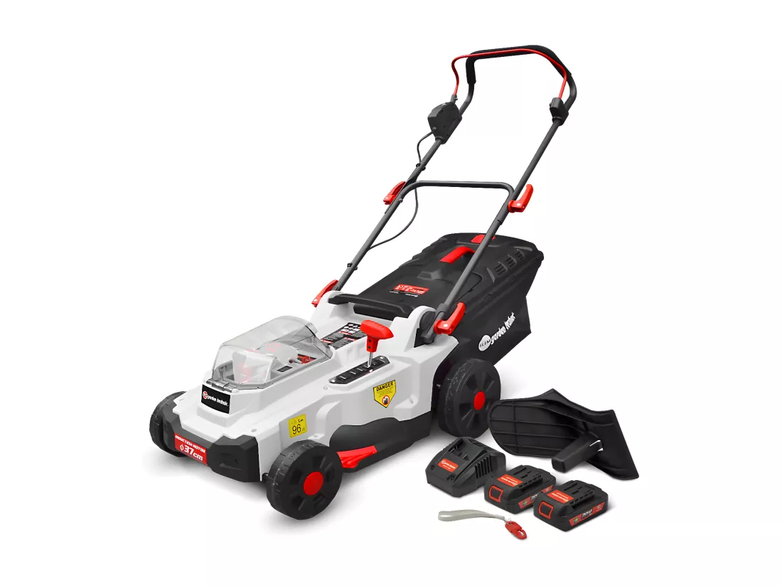 Tondeuse rechargeable 40V (2x20V) 37cm - Batteries et chargeur fournis - Elem Garden