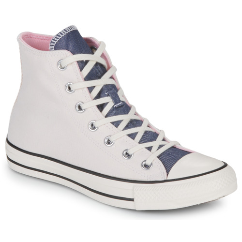 Converse - CHUCK TAYLOR ALL STAR DENIM FASHION HI - Blanc / Bleu
