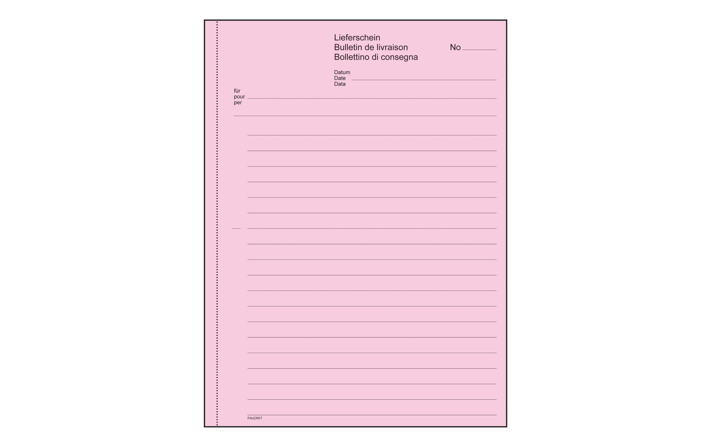 Durchschreibebuch A5 Lieferscheine, 50 x 2 BlattLieferscheine-Buch