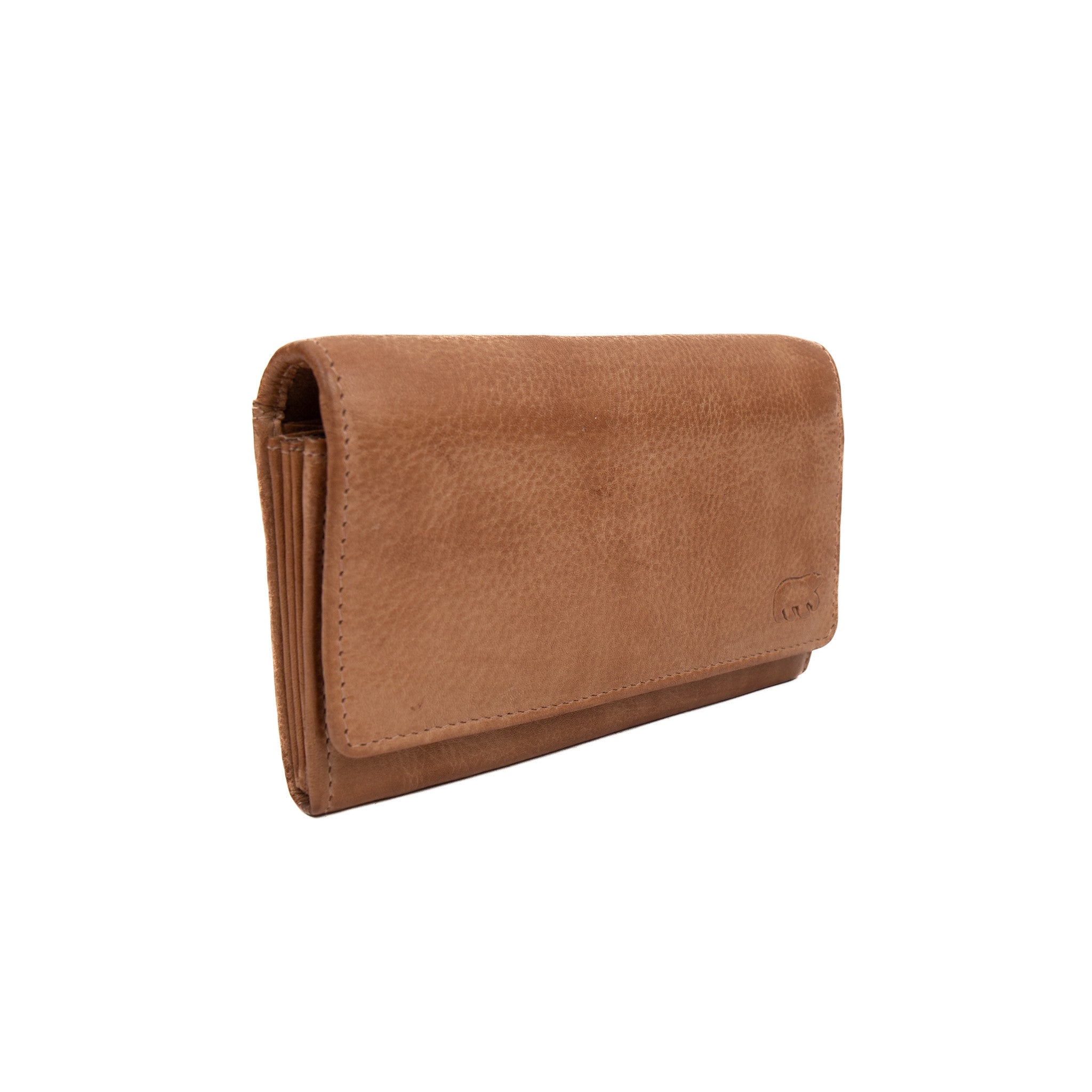 Overslag portemonnee 'Sigrid' taupe - CP 6096 Taupe