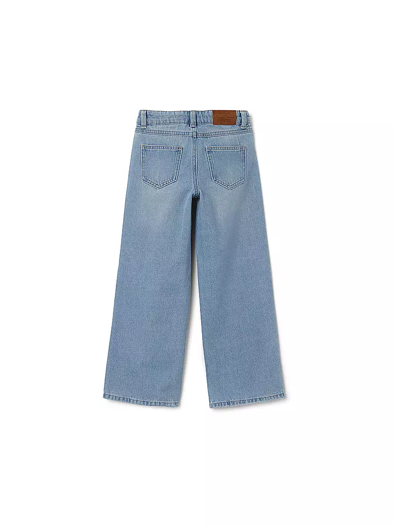 NAME IT Mädchen Highwaist Jeans Wide Leg NKFROSE  hellblau