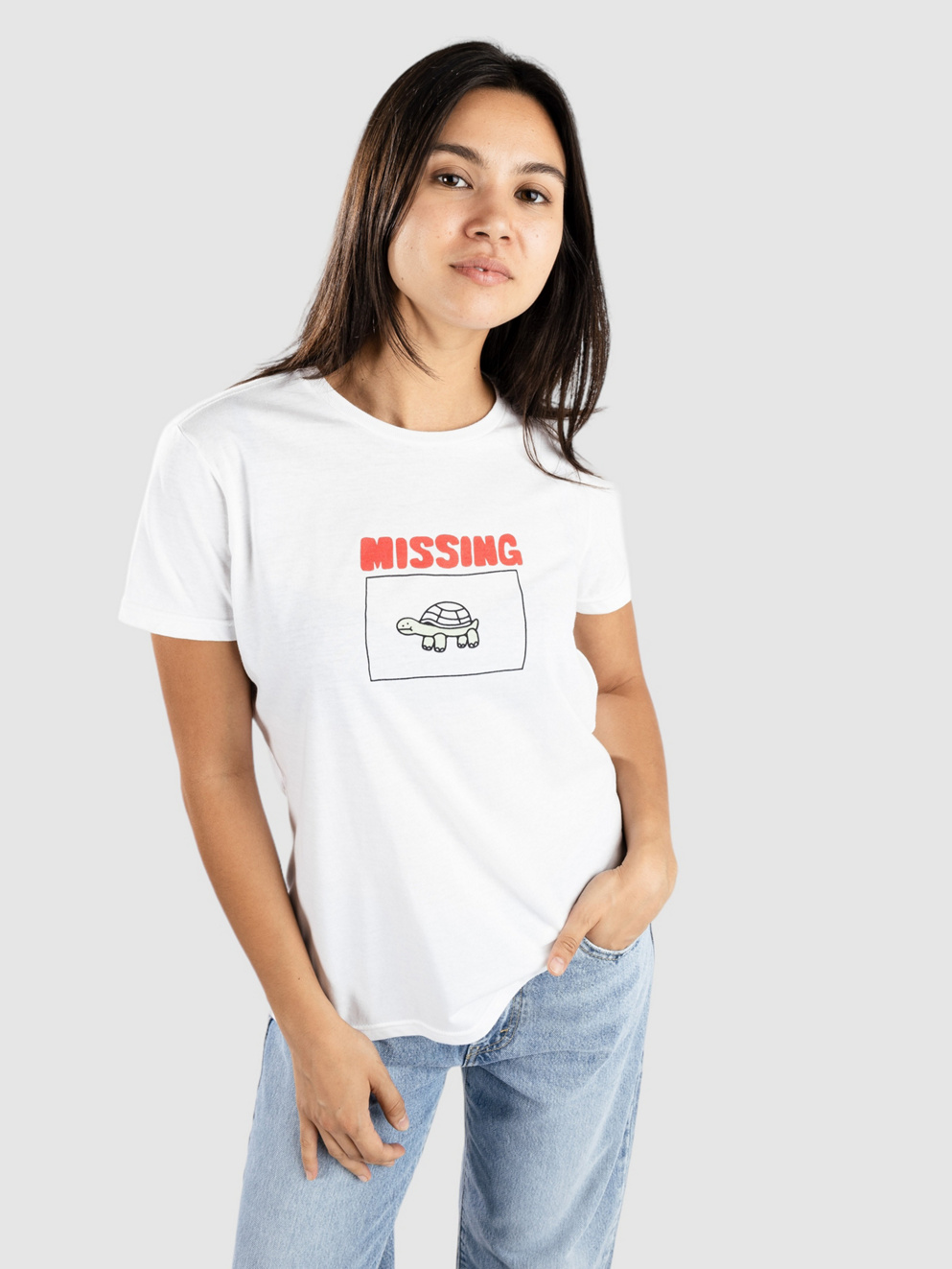 A.LAB Jerry Womens Boxy T-Shirt white