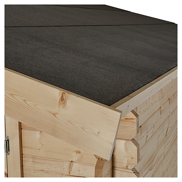 Abri de jardin Blooma Taman en bois coloris naturel ép.34 mm surface extérieure 16,55 m²