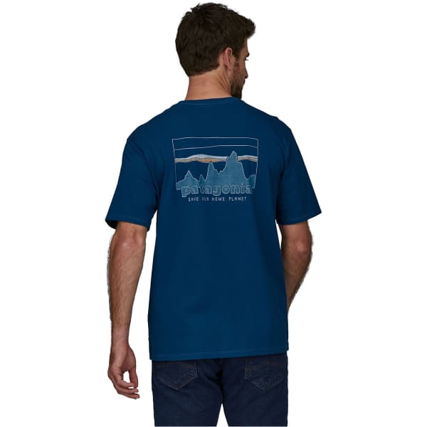 T-shirt PATAGONIA M'S '73 SKYLINE ORGANIC T-SHIRT LAGOM BLUE