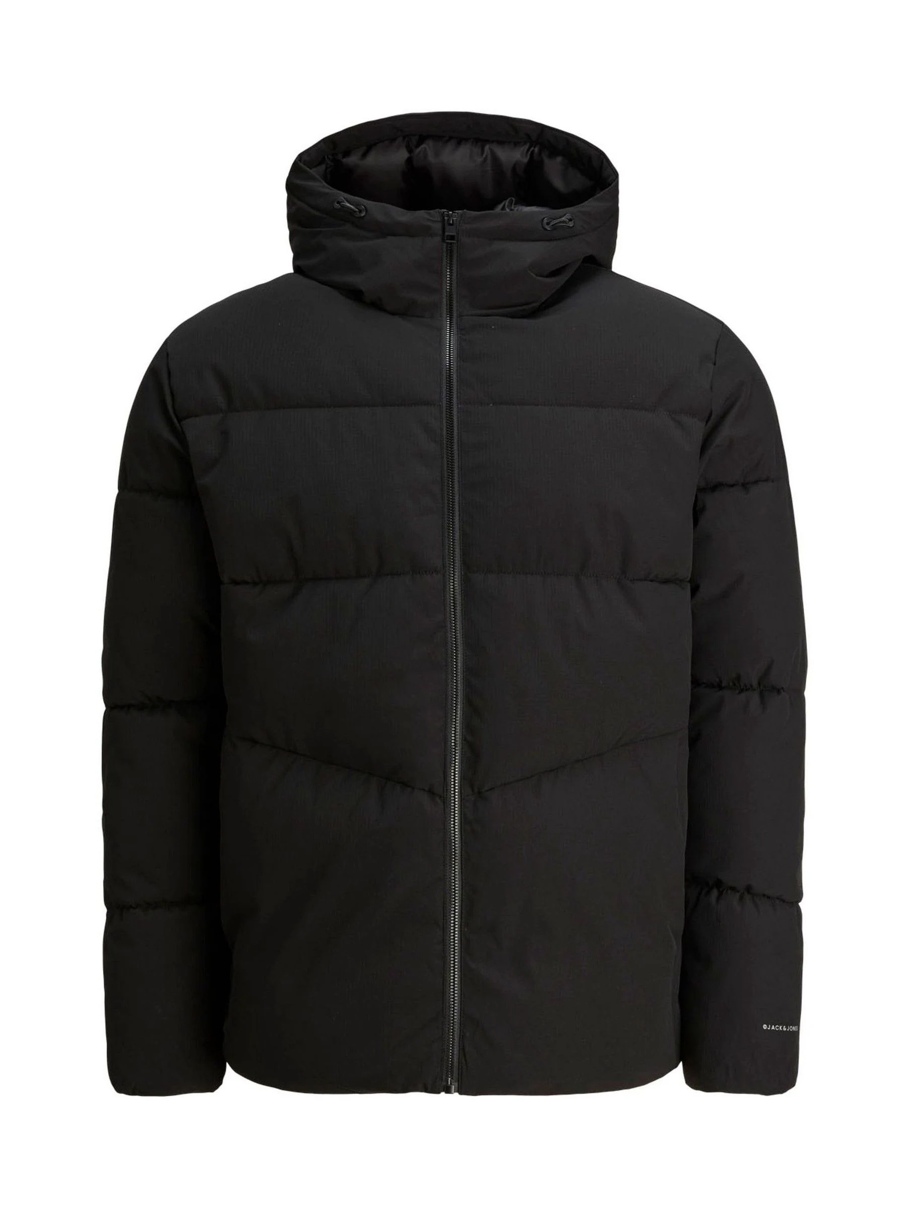 Zwart - Jack & Jones - Gewatteerd jack met capuchon