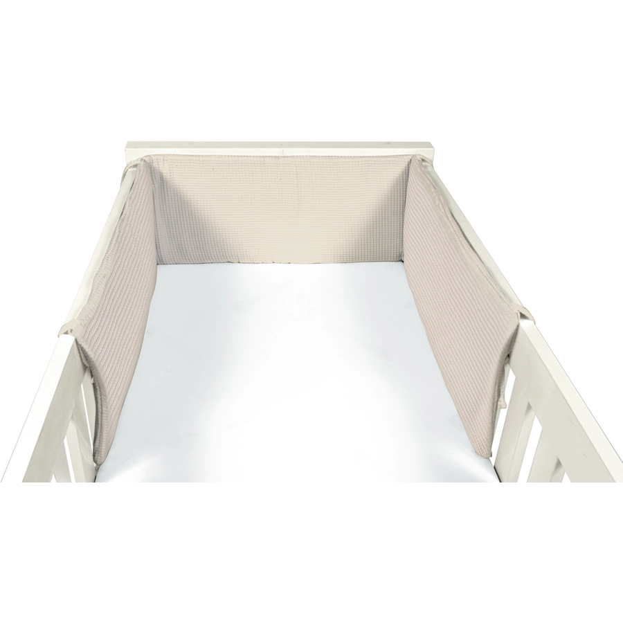 Dr. Sonne Nestchen Waffelpiquet Uni sand 30 x 210 cm