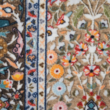 Vloerkleed bloemen groen 160x230 cm