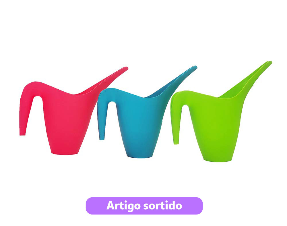REGADOR DE PLÁSTICO GARDENSTAR 1L CORES SORTIDAS