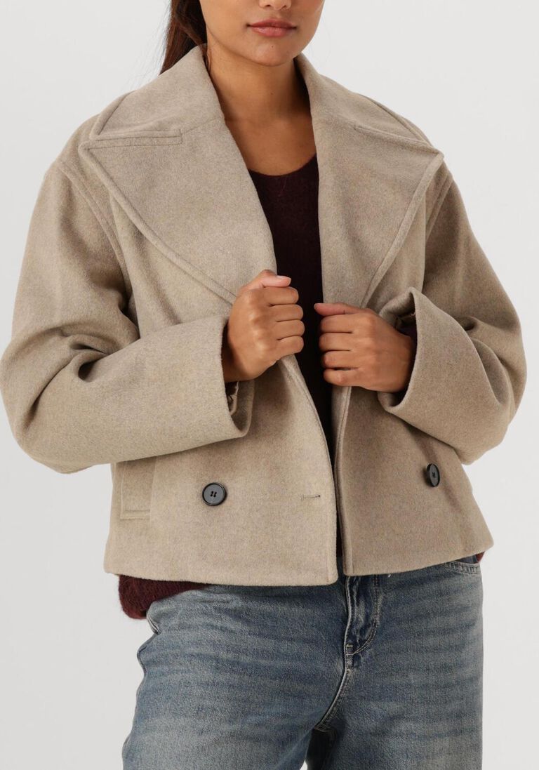 beige co'couture jack merla jacket