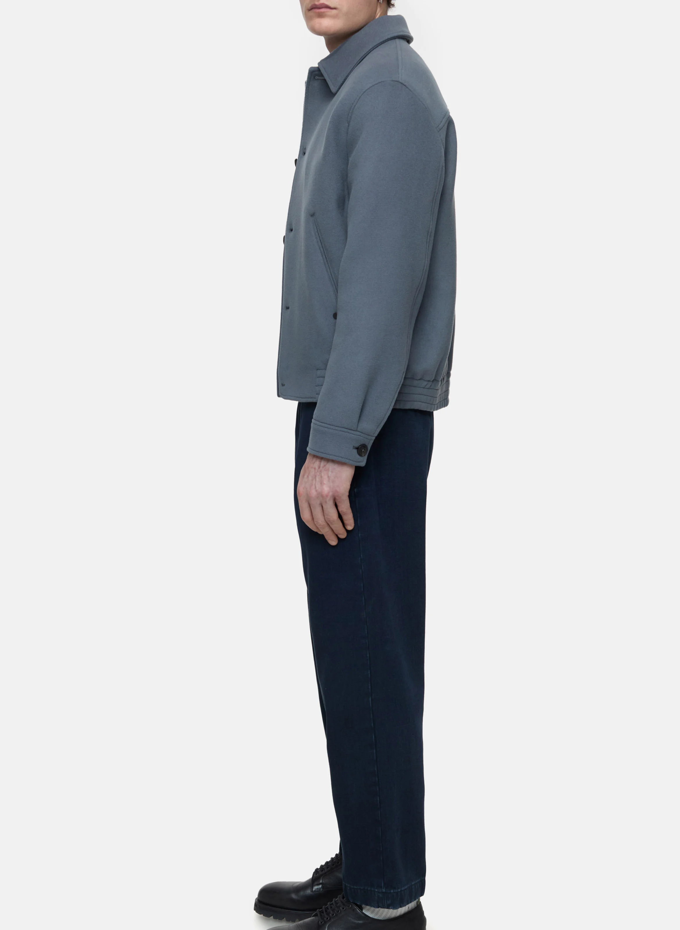 VARSITY - Blouson en laine mélangée | Gris