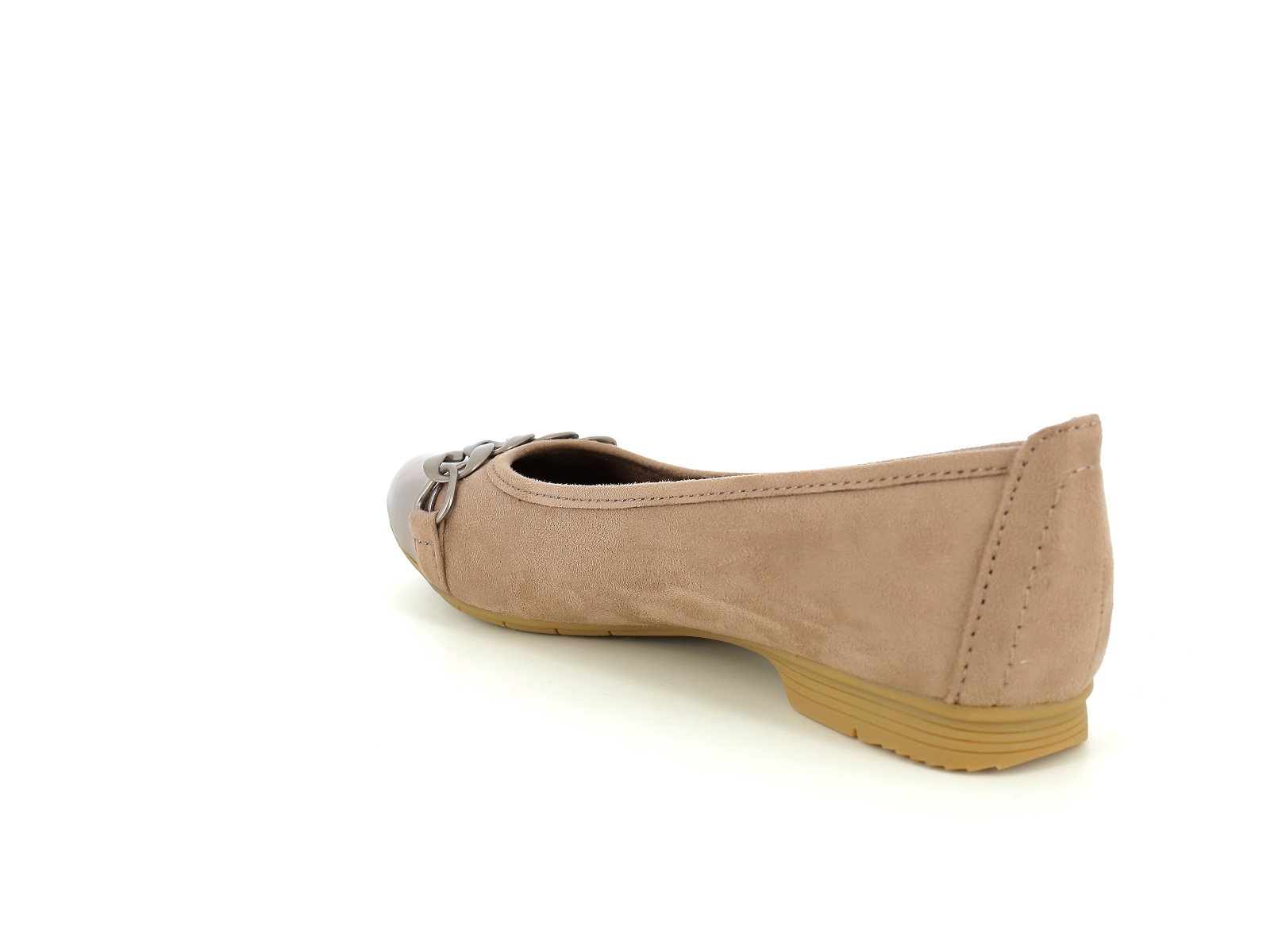 Jana  shoes-22165 Matières combinées Taupe