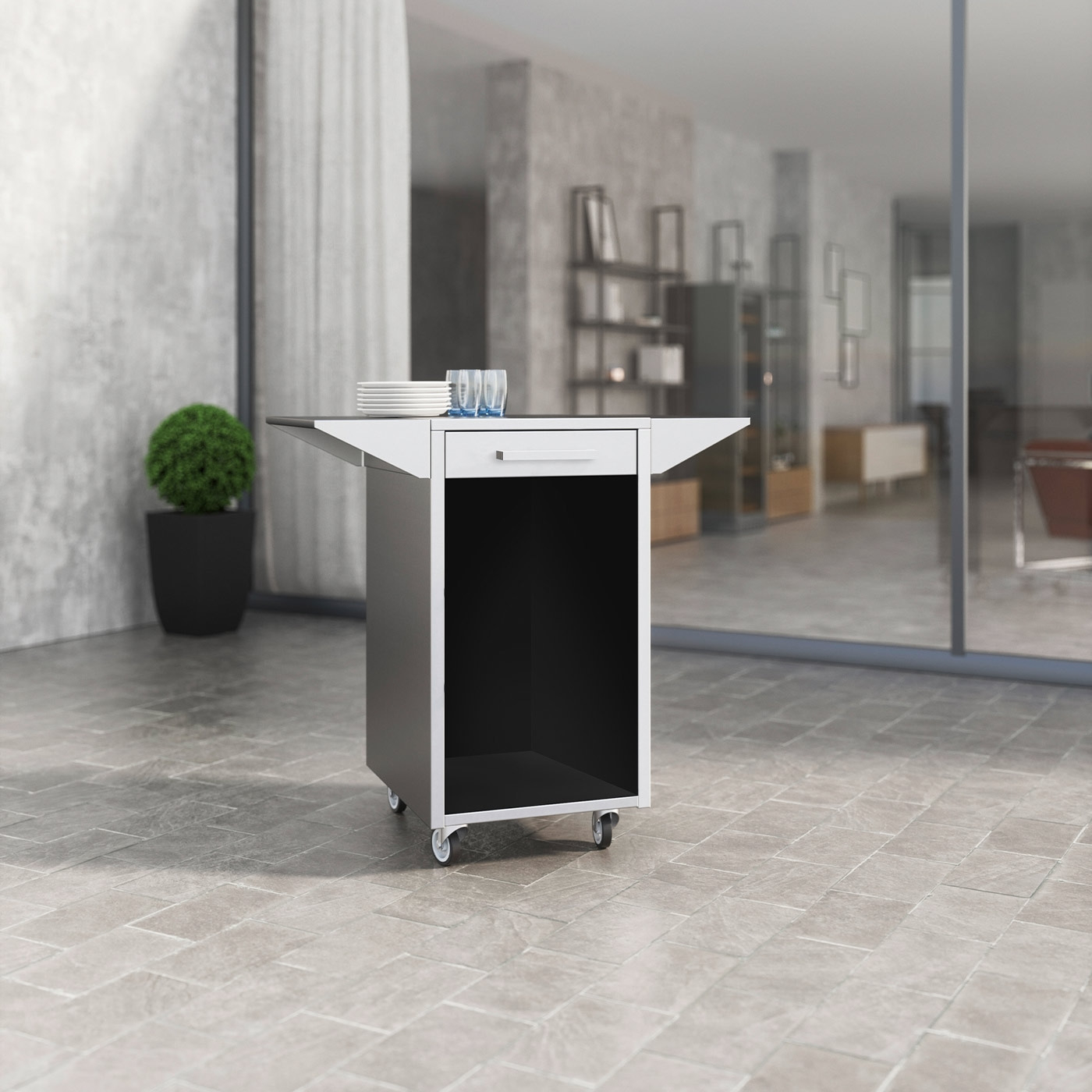 Umbauschrank für Barbecue Cooler