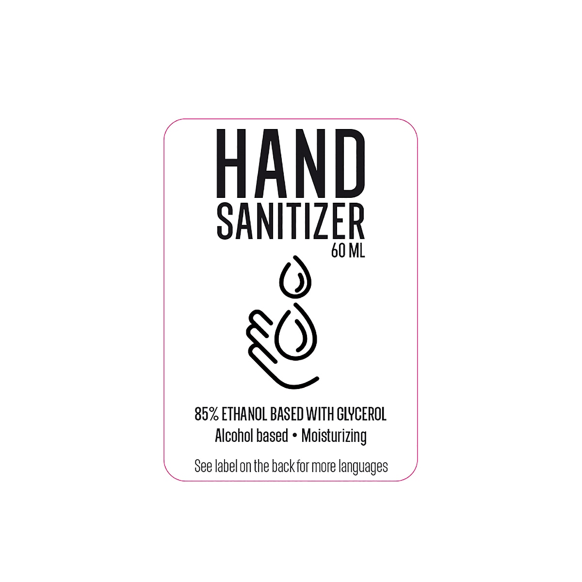 Nordic 85% Hand Sanitizer hånddesinfeksjon gel (60ml)