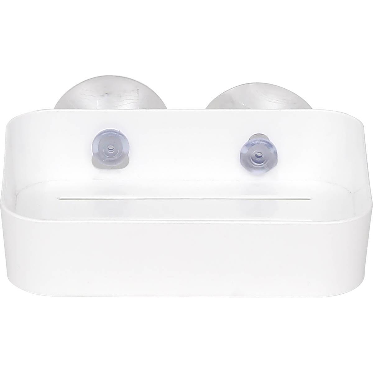 PORTE SAVON SUR VENTOUSES BLANC