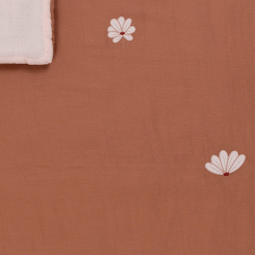 Couverture 100 x 135 cm - Rose/Rouille