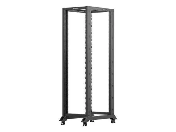 Lanberg - Rack åben ramme - 600 x 1000 mm - fritstående, gulvstående - sort, RAL 9004 - 42U - 19