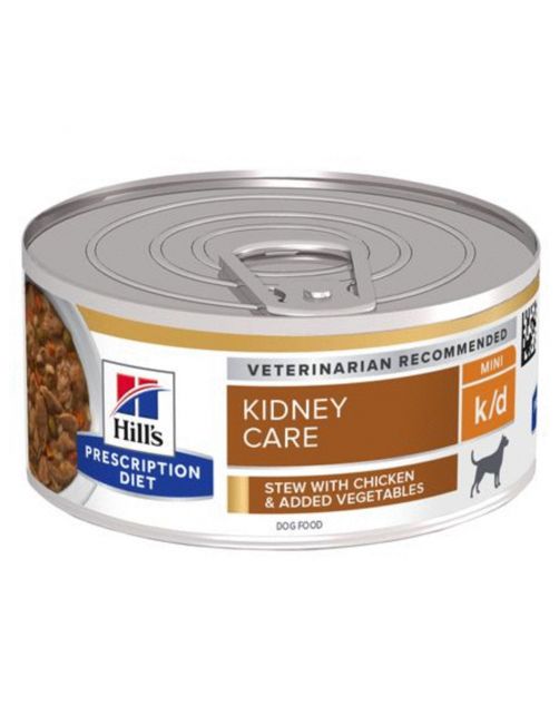 Hill's Prescription Diet K\/D Kidney Care Stoofpotje  Blik - Hondenvoer - Kip Groente 156 g