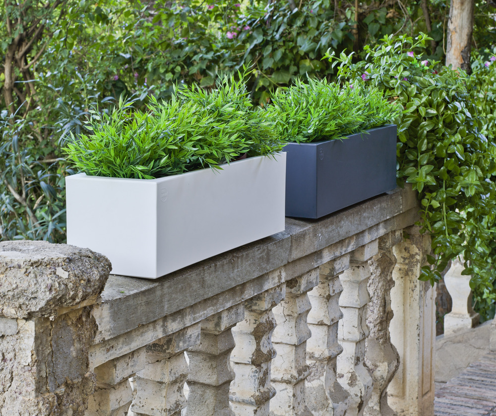 Jardinière jara 100x35x32cm - taupe