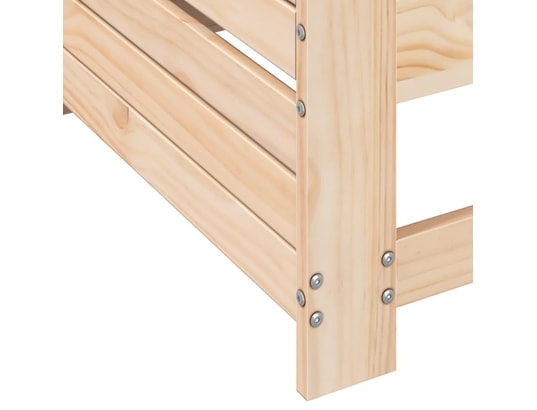 VIDAXL - Canapé de jardin accoudoir avec coussin bois massif de pin