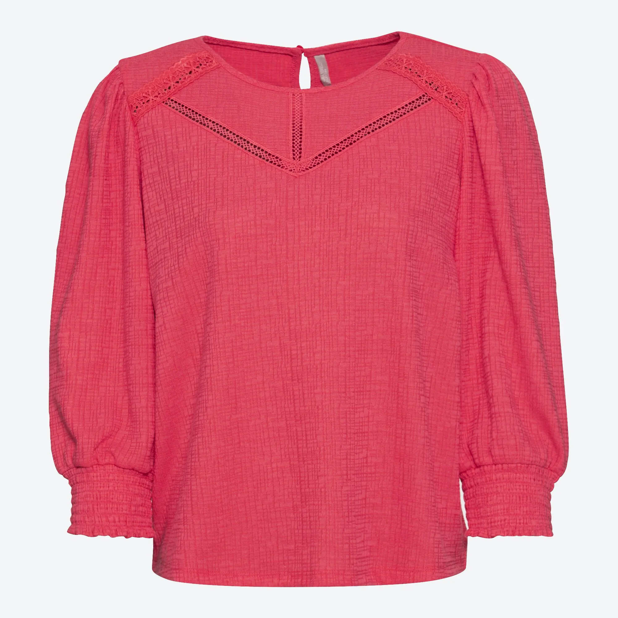 Damen-Bluse mit Spitzeneinsätzen