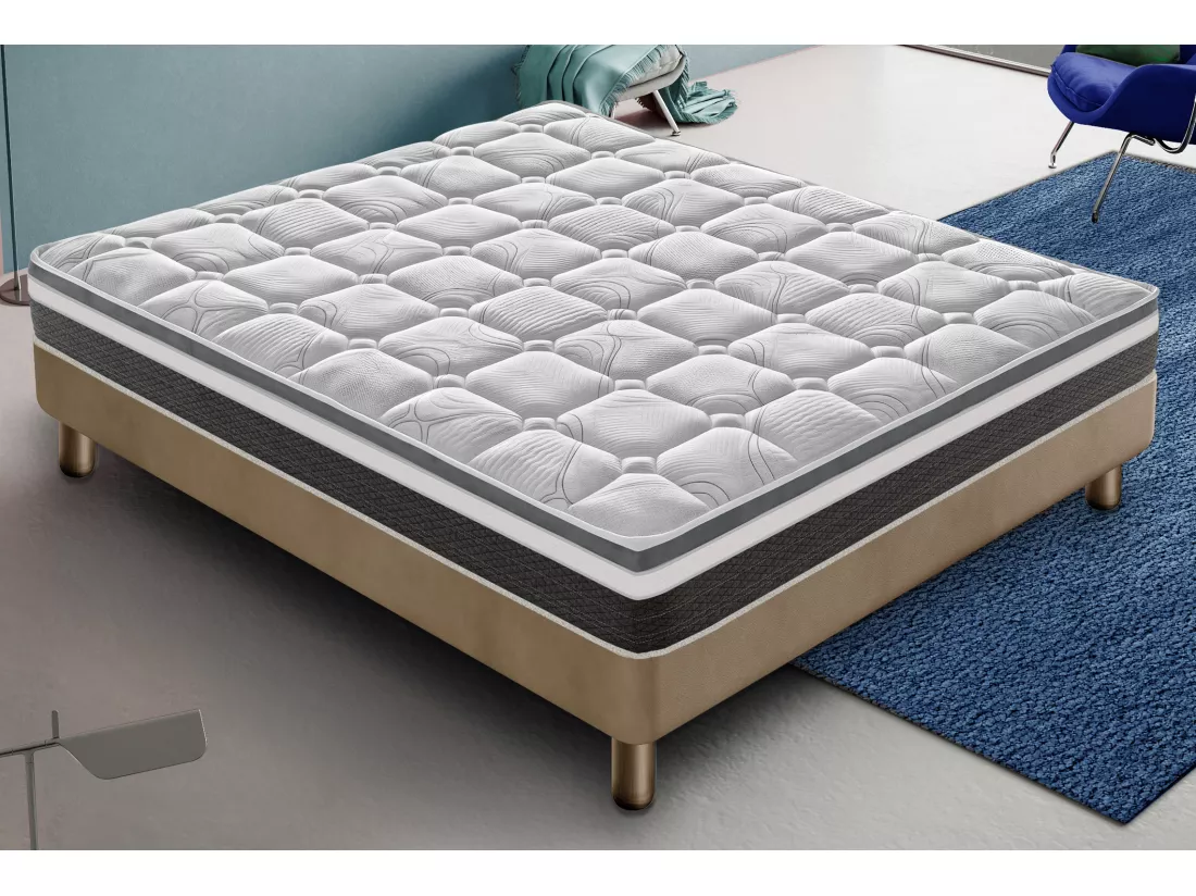 Matelas 180x200 mousse à mémoire de forme - haute densité – réversible – epaisseur 20 cm