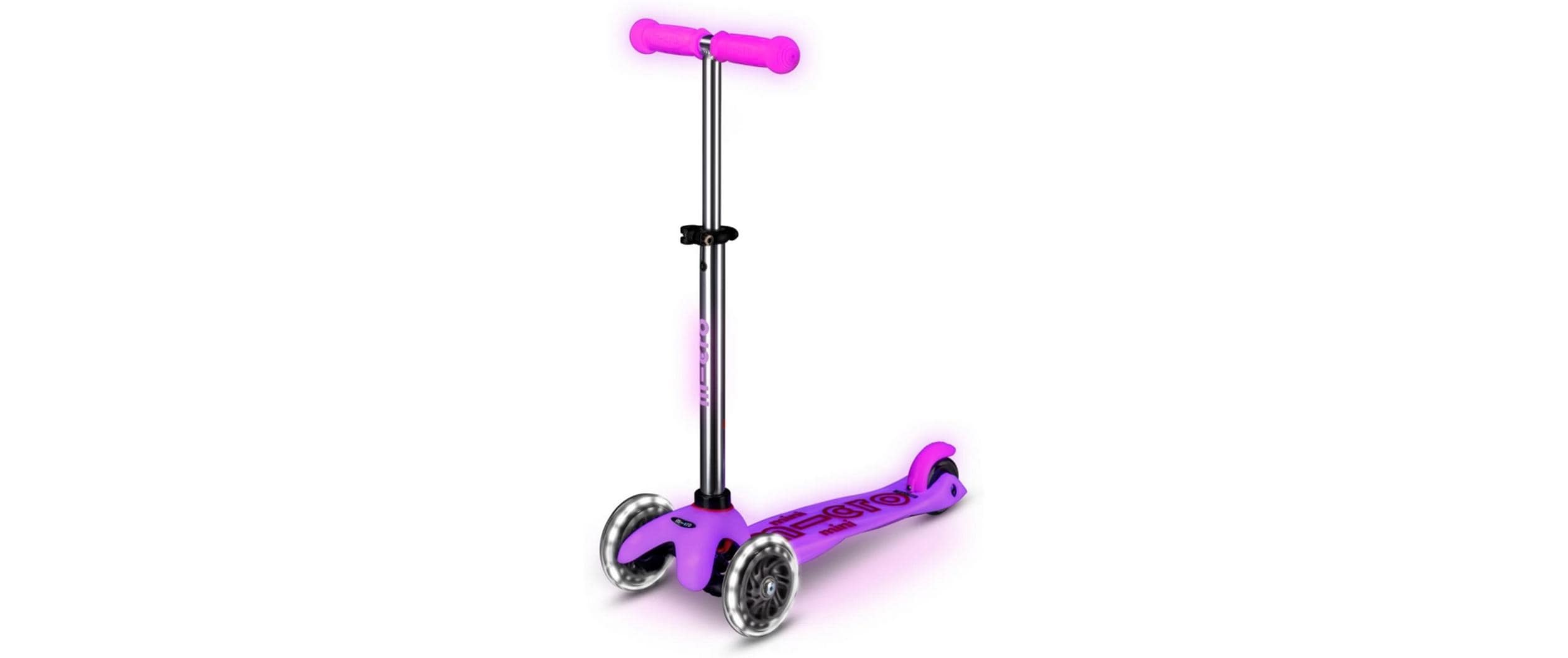 Kickboard Mini Micro Deluxe Glow LED PinkScooter für Kinder