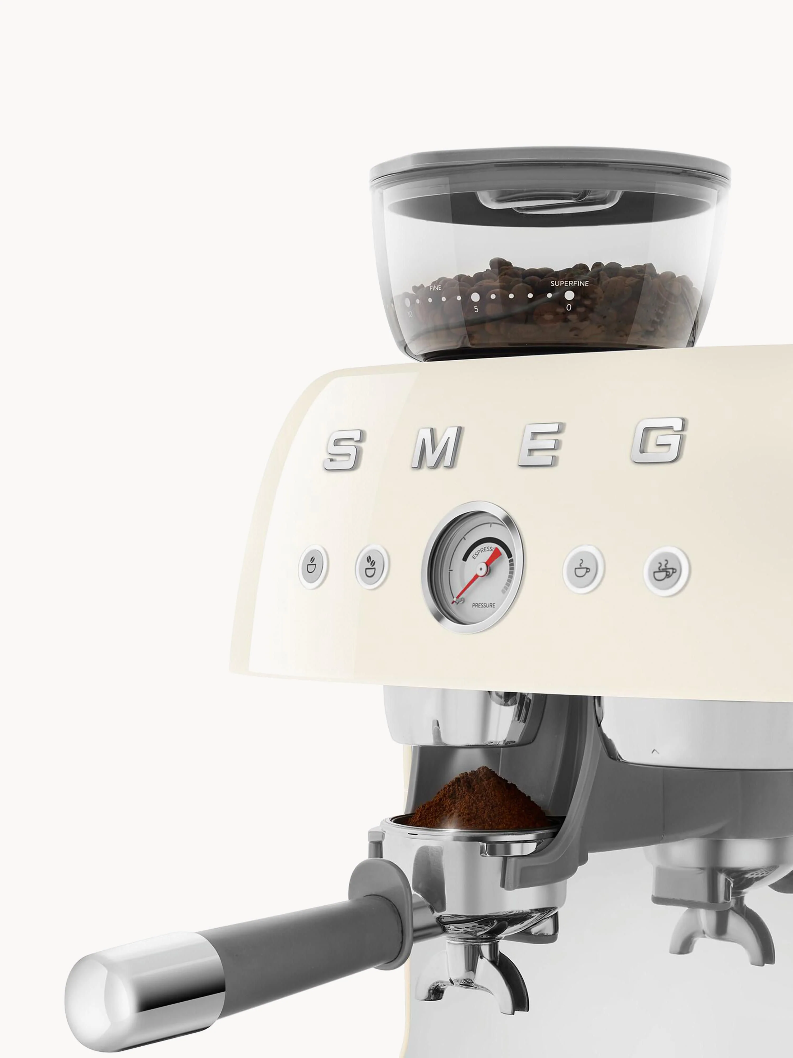 Koffiezetapparaat 50's Style met filterhouder