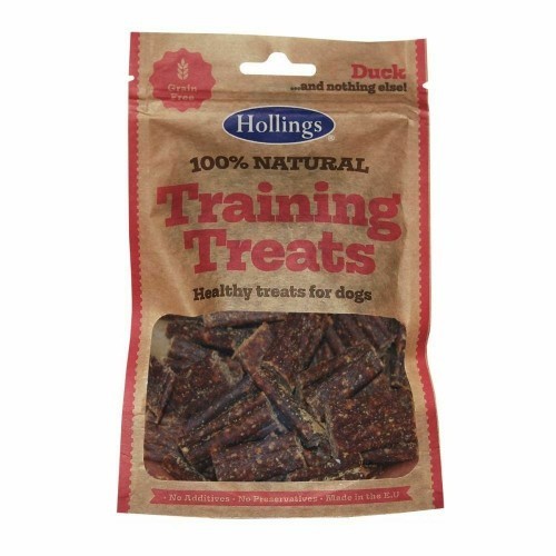 Petiscos para treinamento de cães com sabor de pato