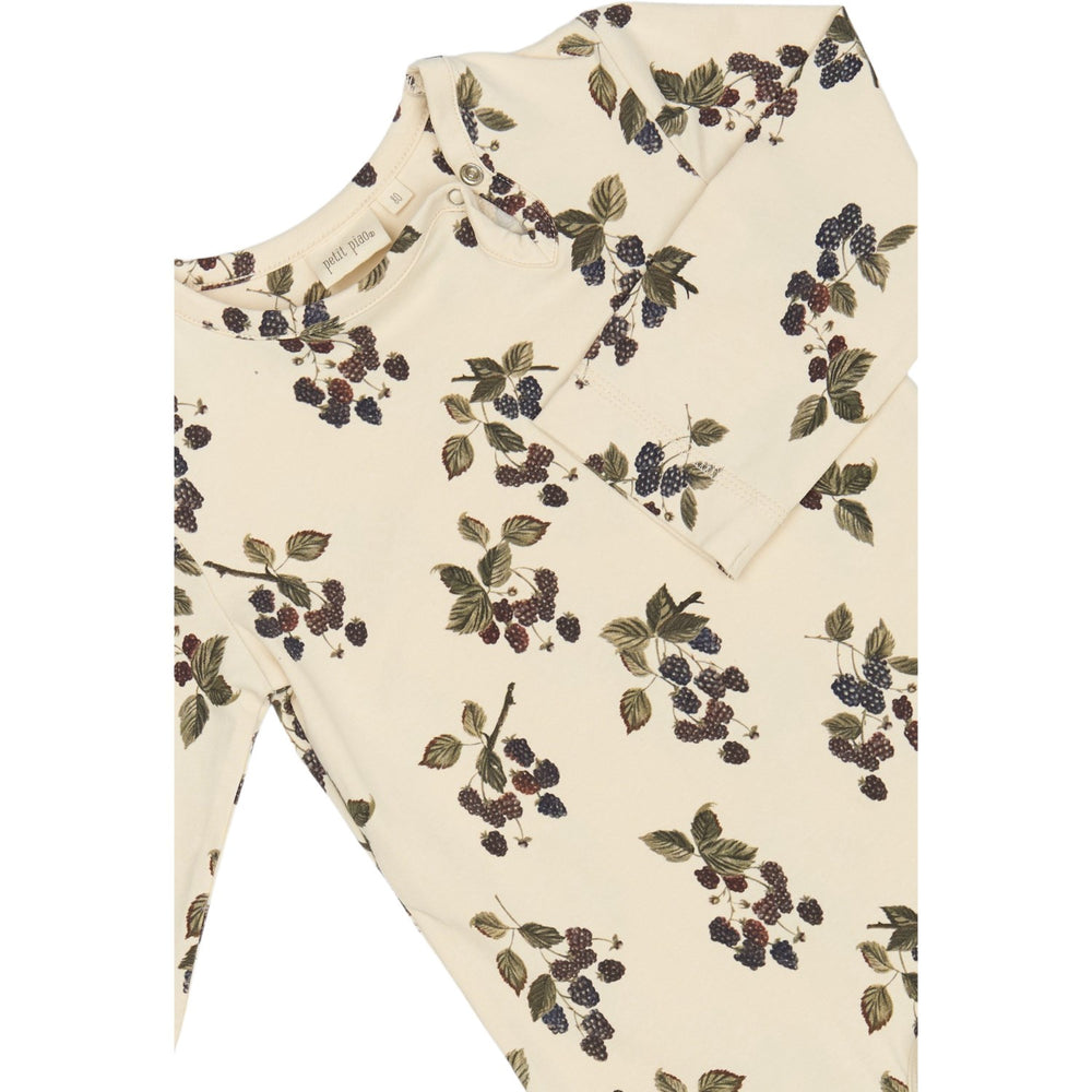 Køb Petit Piao Black Berry Body L/S Printed