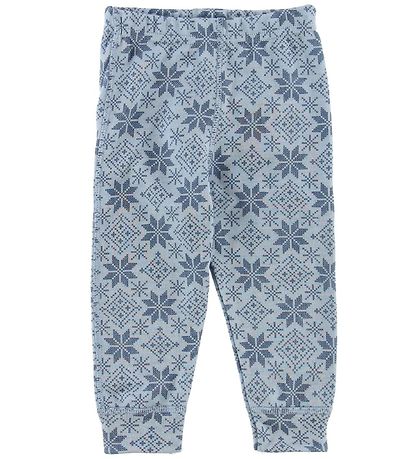 Joha Leggings - Uld - LyseBlå m. Stjerner