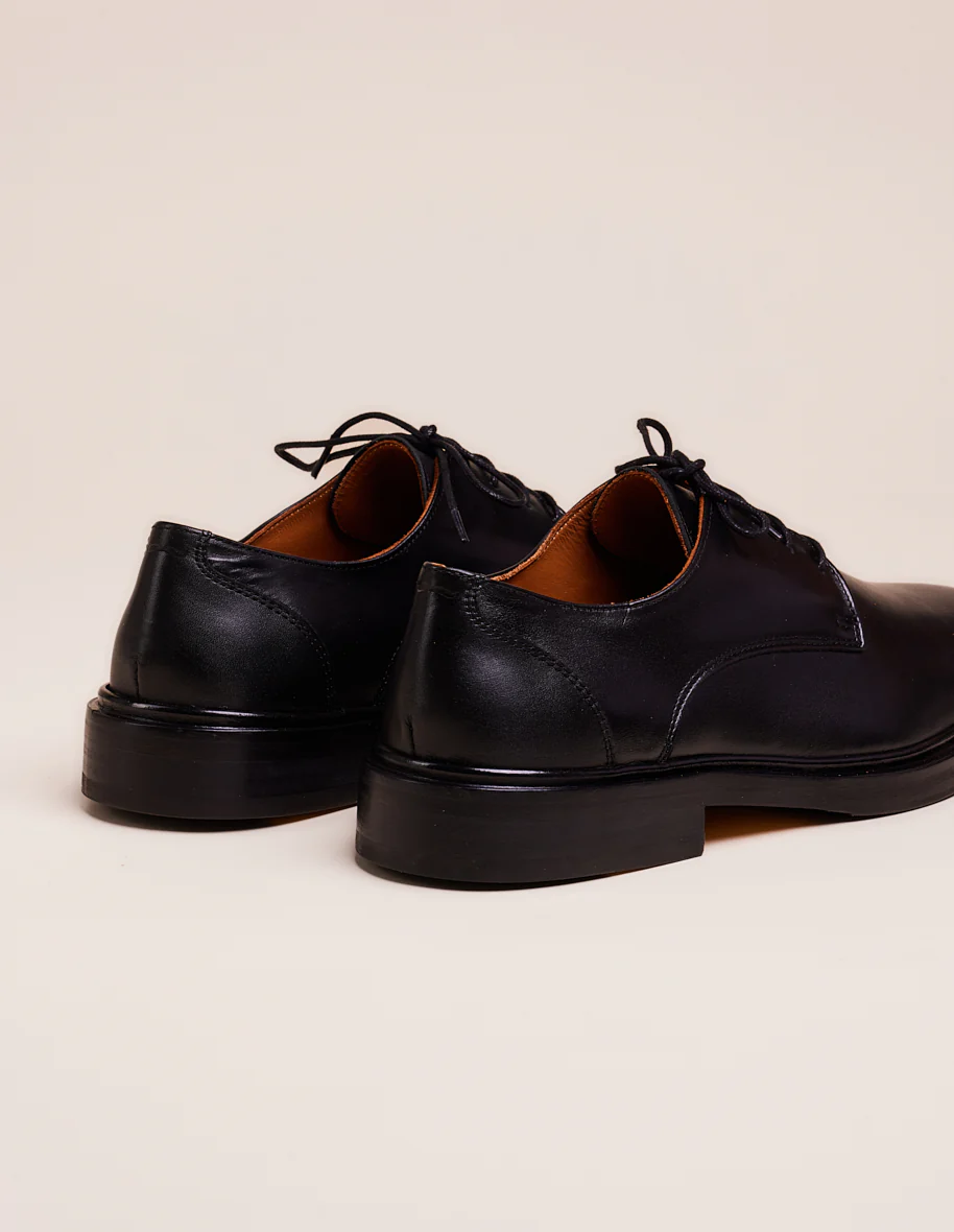 Derbies Edgar - Cuir noir