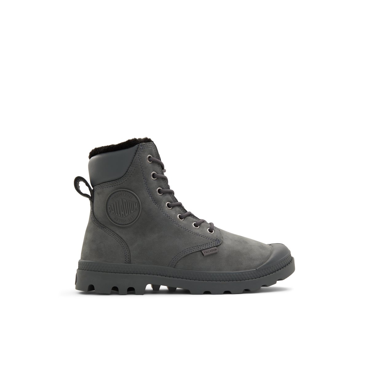 PALLADIUM-Pampa-cuff-m-Bottes décontractées - Talon plat - Gris