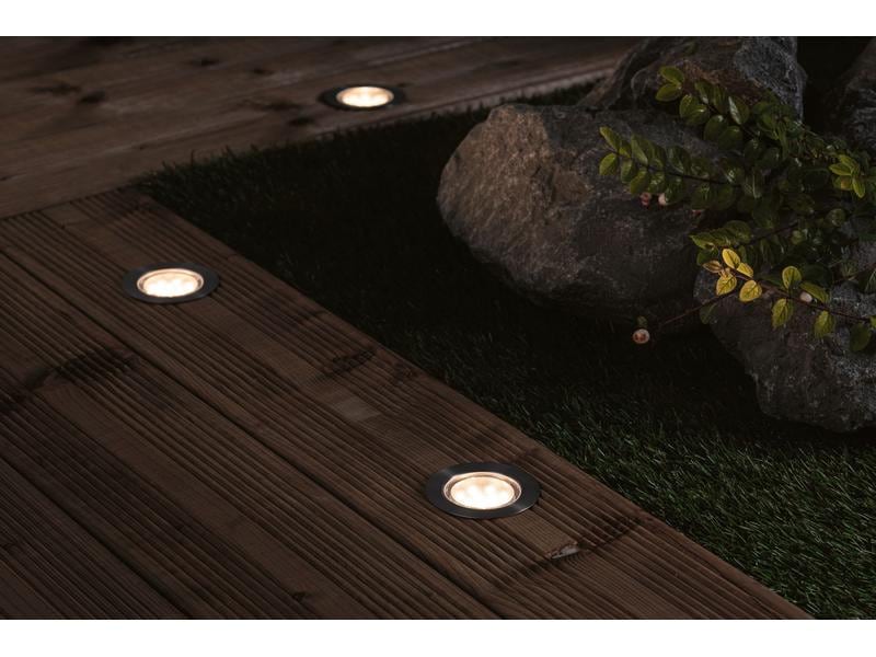 Paulmann Gartenspot Plug & Shine Floor 90° 3000 K, Basisset Starterset für das Plug & Shine System