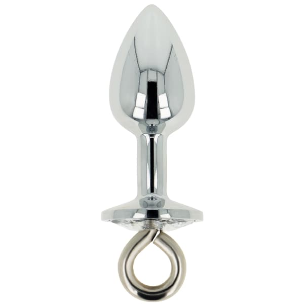 Ohmama Fetish Metal Butt Plug Med Ring