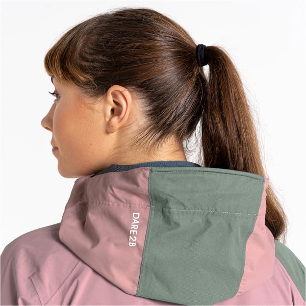 Veste randonnée DARE 2B TRAVERSING JACKET DUSKY ROSE / LILYPAD GREEN