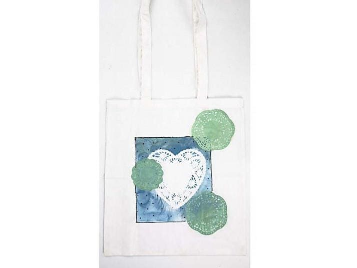 Creativ Company Stofftasche 38 x 42 cm Baumwolle, Weiss Stofftasche
