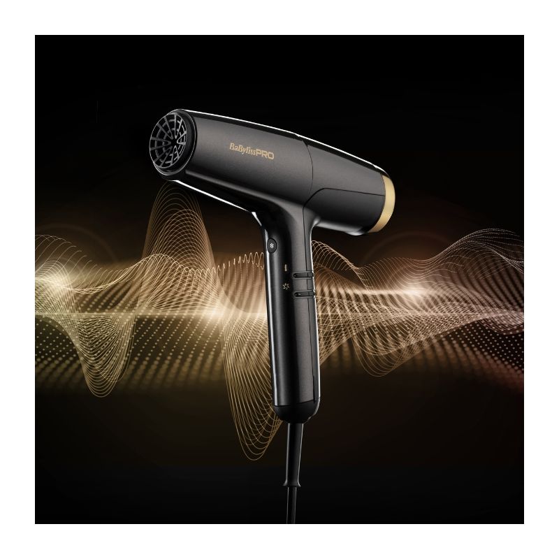 Sèche-cheveux FALCO Ionic Gris + Or 2000W Babyliss Pro