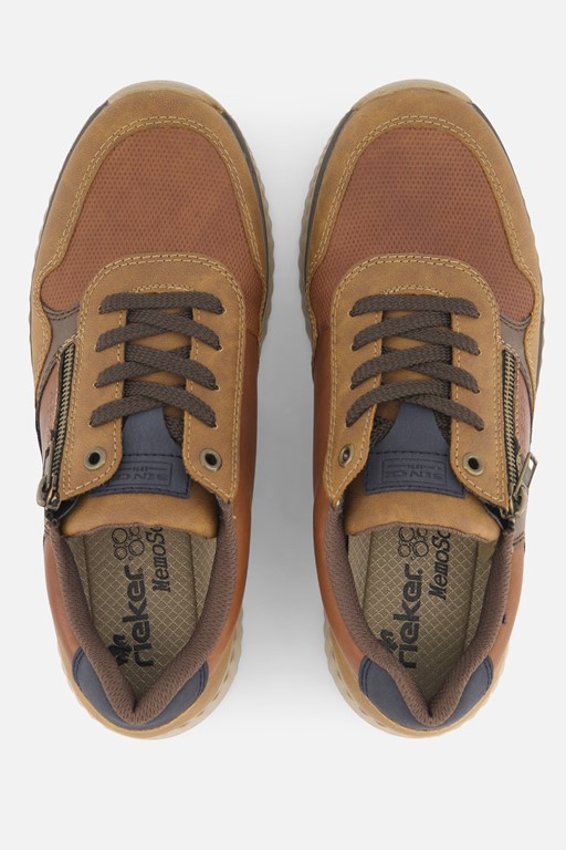Rieker Sneakers bruin Textiel