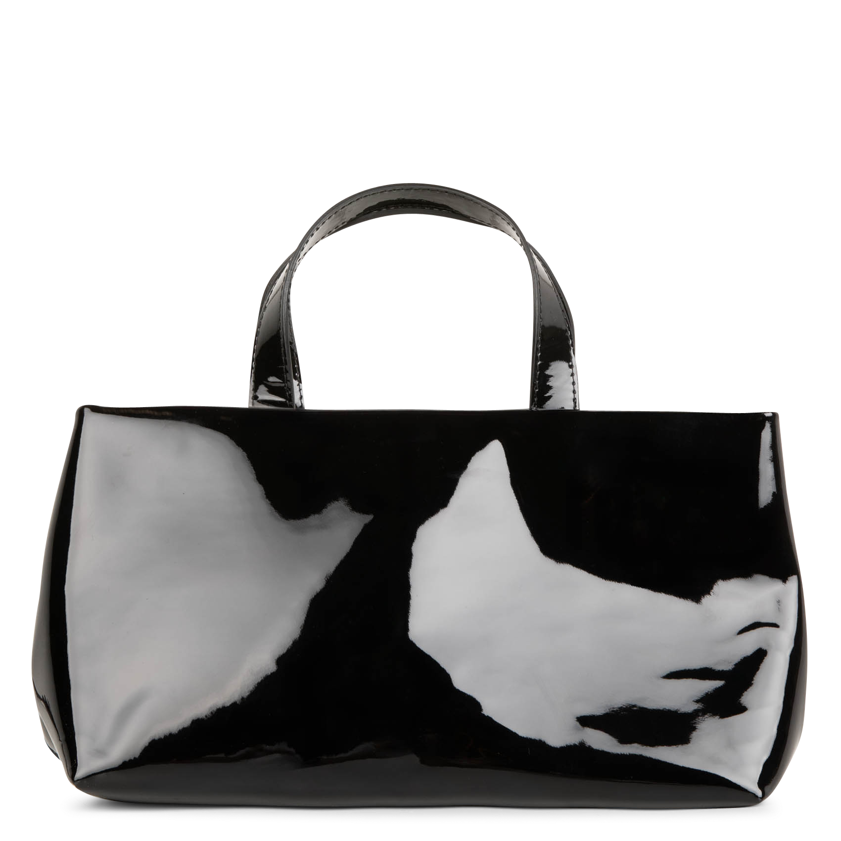 ELIOT - Sac à main en cuir vernis | Noir