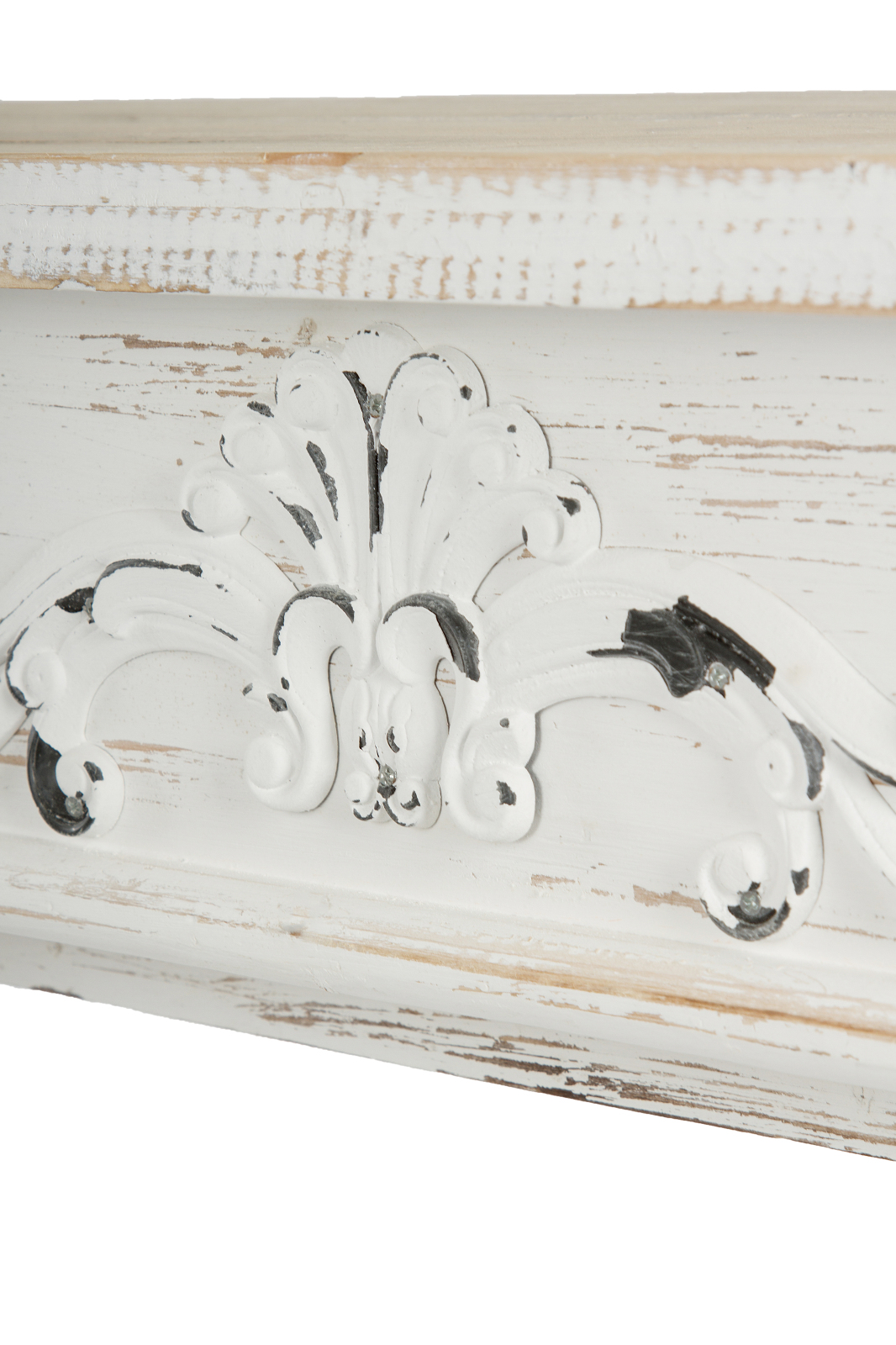 Kaminumrandung RAIK - weiß - Shabby Chic