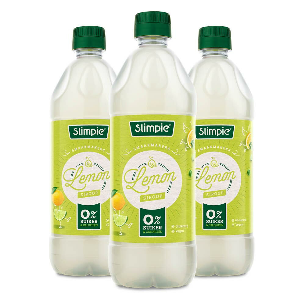 3x Slimpie Siroop Lemon650 ml
