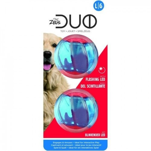 Bola Zeus Duo, bola LED vermelha para cães