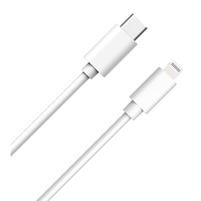WOW - Câble USB C/Lightning 1m 3A Blanc