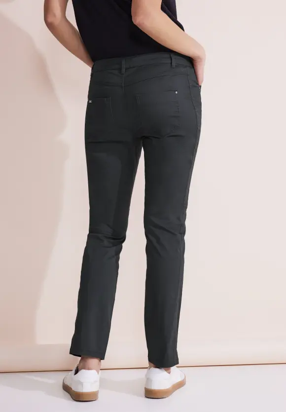 Casual Fit Twill Hose - dark stone grey